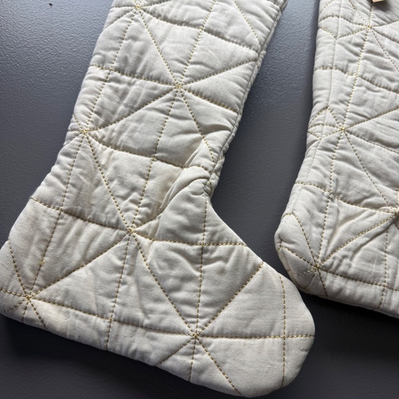 Set of 3 Woven Linen Stockings by Creative Co-op - Picture 5 of 6